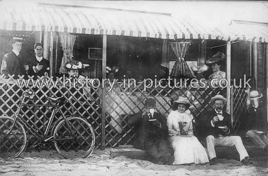 Ocean View Bathing Huts, Marine Parade, Clacton on Sea, Essex. c.1910
